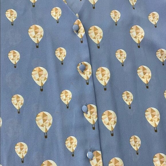 41 Hawthorn Marny Tie Sleeve Blouse Size M in Light Blue - Picture 4 of 4